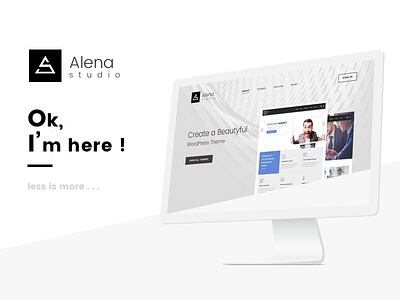 New logo & new plan ... ! alena is less minimal monitor more studio web design