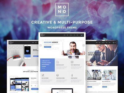 Mono - Creative WordPress Theme ( Coming Soon ) app business coming soon creative landing mono multipurpose showcase theme web design wordpress
