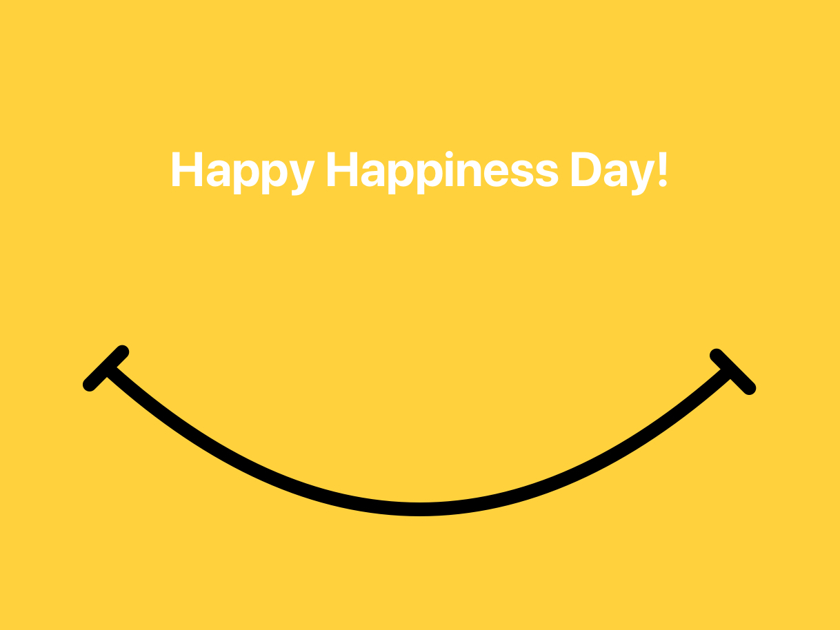 Happy Happier the Happiest. Happiness stops here. Happy Days Happiness stops here.