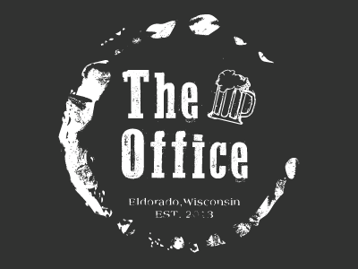 The Office (Update) backwoods bar beer drinkin logo mug pub rustic tavern wisconsin