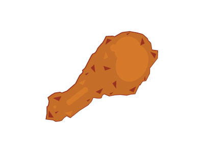 Chicken wing by Dylan N. on Dribbble