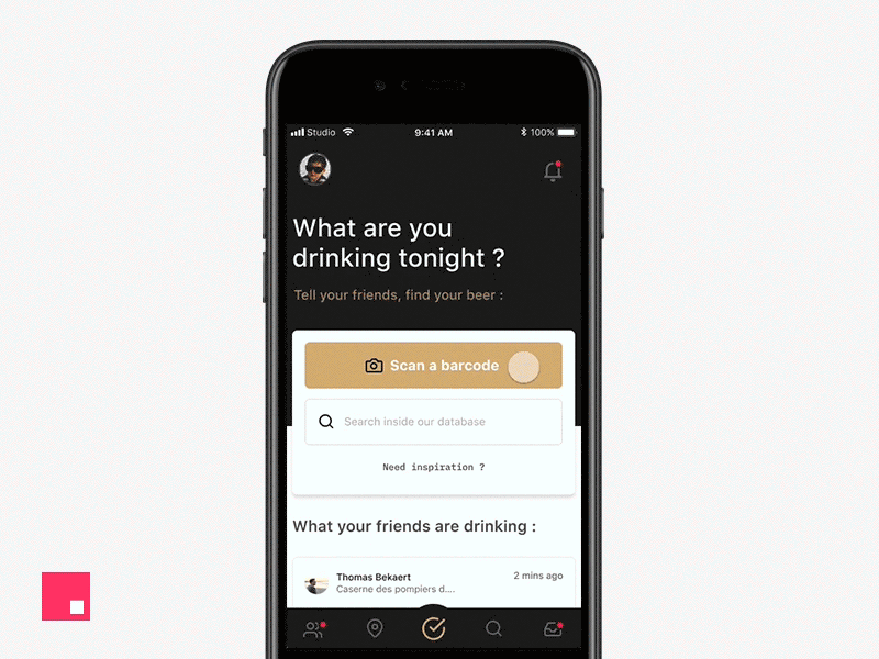 InVision Studio - 🍺 animation app beer interface invision invision studio ui