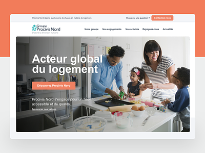 Procivis Nord - Website brand corporate design human interface real estate typogaphy ui ux website
