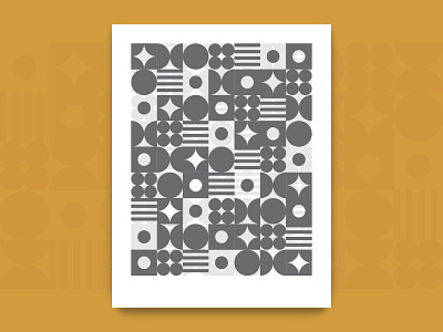 Pattern Poster Mock-Up geometric mock up pattern shapes vector