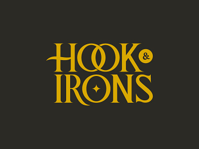 Hook and Irons design hand lettering hook lettering typography vector