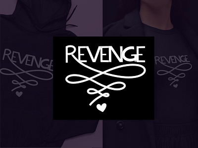 Revenge - hand lettered merch