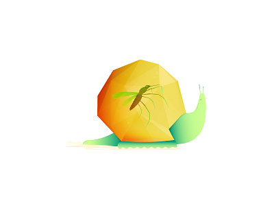 Amber Mosquito Snail 2d art color design drawing game graphic graphic design illustration mosquito snail vector