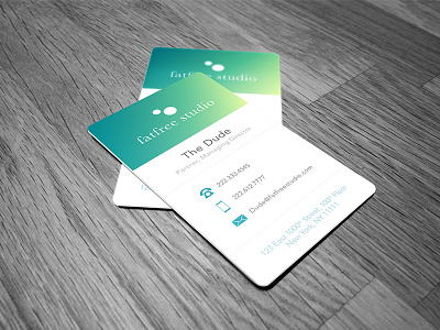 Fatfree Studio Biz Card branding business card card digital icons nyc print typography