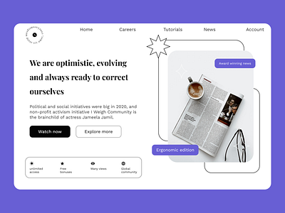 Journal webiste ui analyze journal landing news page trends ui ux website