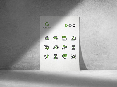 Guardian Integrated Security Iconographic Set graphic design iconography icons illustration illustrator ognen trpeski trpeski design trpeskidesign user experience web design