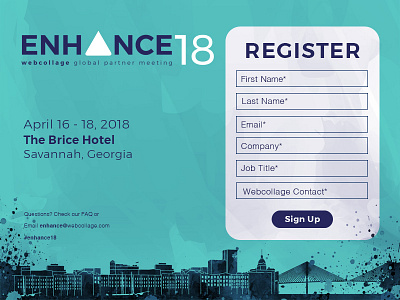 Enhance18 Sign Up Form Concept