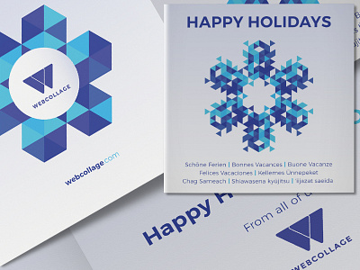 Webcollage Holiday Card 18 abstract graphic design happy holidays holiday card ognen trpeski print design snowflake trpeski design visual design