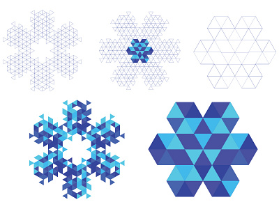 Snowflake Creation 18 abstract geometry graphic design happy holidays ognen trpeski ornaments snowflake star triangles trpeski design winter and snow