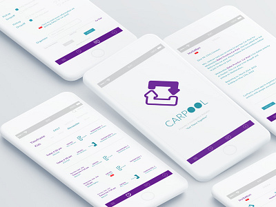 CARPOOL Mobile Ap UI