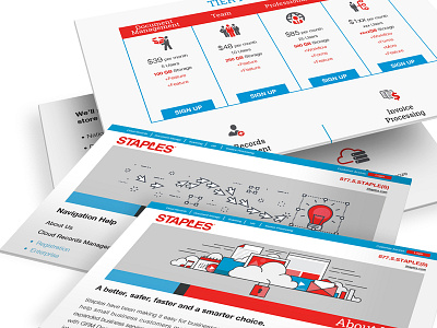 Staples Mini Site charts digital information technology interface minisite offer plans ognen trpeski shipping staples trpeski design user experience web design