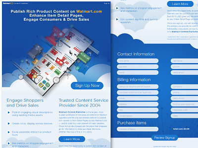Walmart Sign Up Concept Page