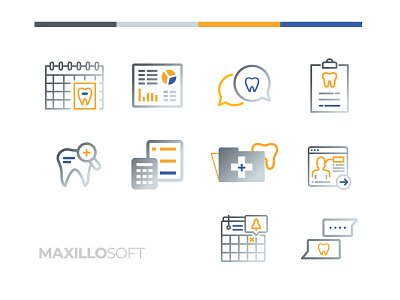 MaxilloSoft Custom Iconography