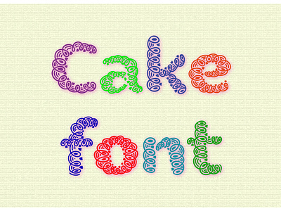 Cake font cream