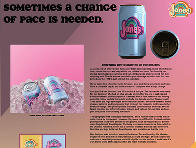 Jones Soda Rebrand adobe illustrator branding design graphic design logo mockup poster social media