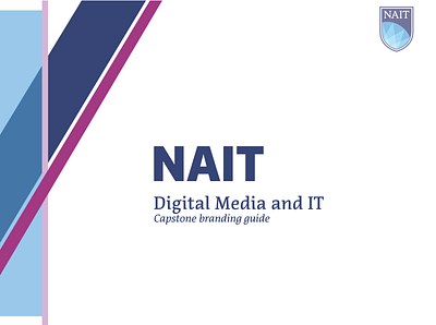 NAIT Branding guide branding branding guide colour design graphic design logo logo design typography
