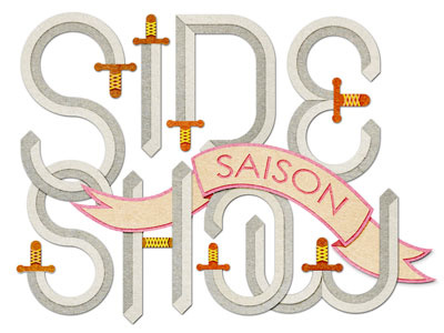 Sideshow Saison banner beer circus flat sword