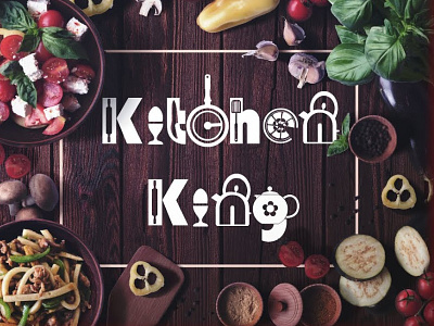 Kitchen King branding channel logo cooking channel design graphic design illustrator kitchen king logo logo designing youtube logo