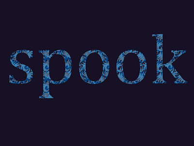 SPOOK ISN'T HAWK design illustration typography