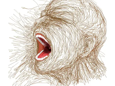 "SCREAMING" arte belleza cuento dibujo drawing illustration ilustracion rostro