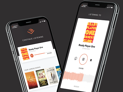 Audible Player Concept by Kasper Bertelsen on Dribbble