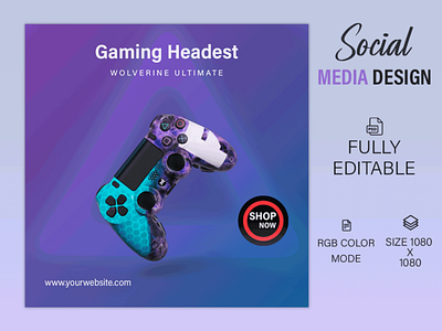 Social Media Gaming Banner | Social Media Post Design