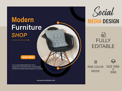 Social Media Furniture Banner | Social Media Post Design