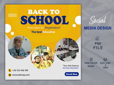 School Promotion Banner | Social Media Post Design