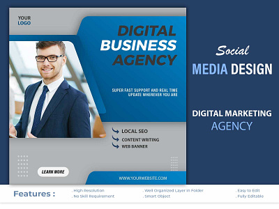 Digital Business Banner | Social Media Post Design ad advertiging branding cover design facebook ad facebook post flyer graphic design instagram post instagrma ad marketing poster short social media ad banner social media banner social media post design stories ui web banner