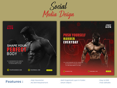 GYM Banner | Social Media Post Design