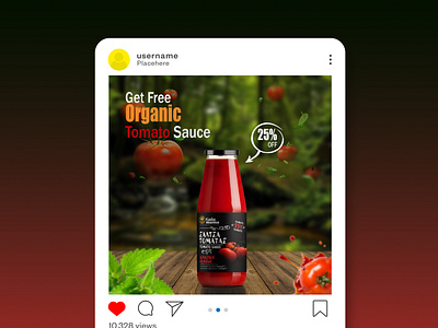 Tomato Sauce Banner | Social Media Post Design