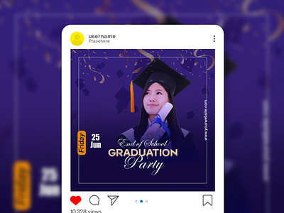 Graduation Banner | Social Media Post Design