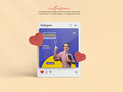 School Admission Banner | Social Media Post Design