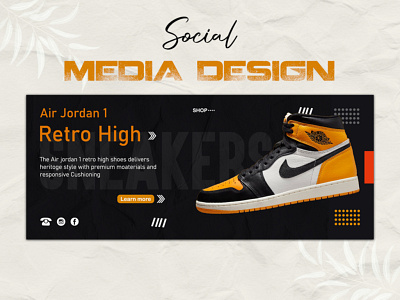 Jordan Shoes Banner | Social Media Post Design