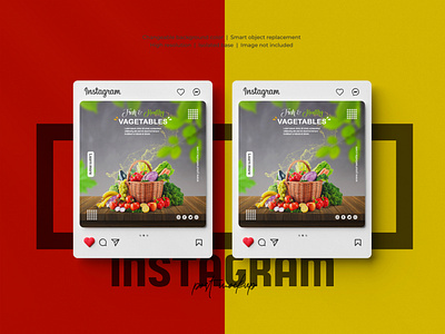 Vegetable Food Banner | Social Media Post Design
