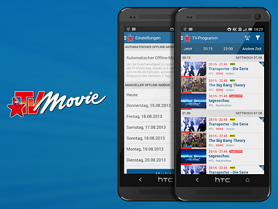 TV Movie Android App android epg htc htc one one program tv tv movie