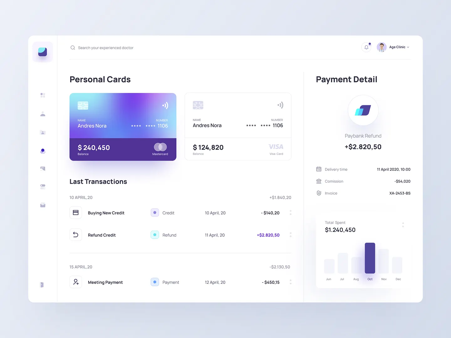 Modern Payment History Page Design for User-Friendly Experience