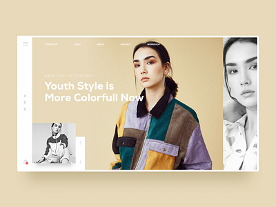 Fashion blog landing page