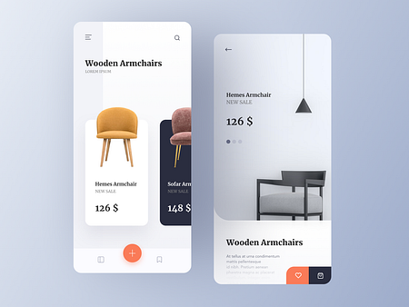 Furniture mobile app by Omer Erdogan on Dribbble