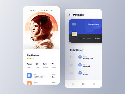 Movie ticket app payment