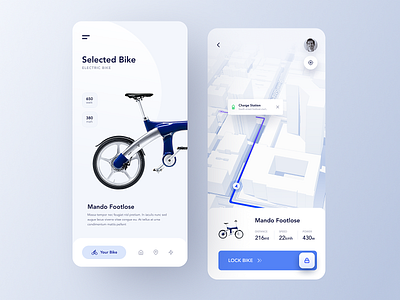 Bike Rent App bike booking mobile mobile app navigation rent rental app