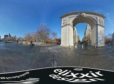 Washington Square Park - Google Street View Set 4 branding