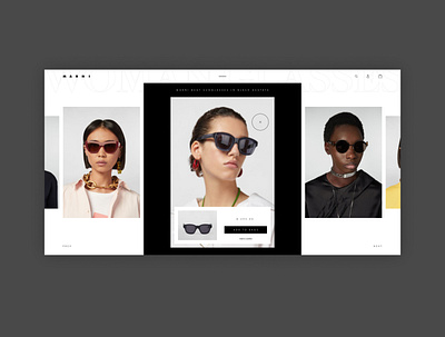 Marni - Redesign concept creative design desktop ecommerce design fashion flat homepage minimal photography redesign ui ui design ux design website website design