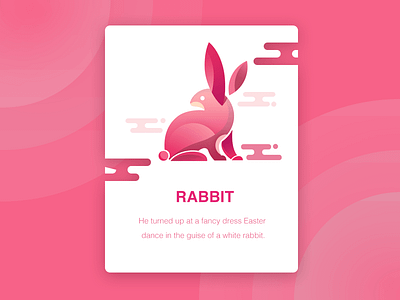 Rabbit animal pink rabbit