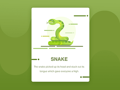 Snake animal green snake