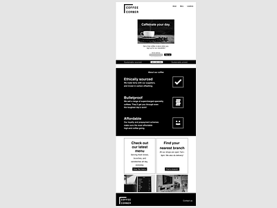 Coffee Corner Redesign Site branding design ui